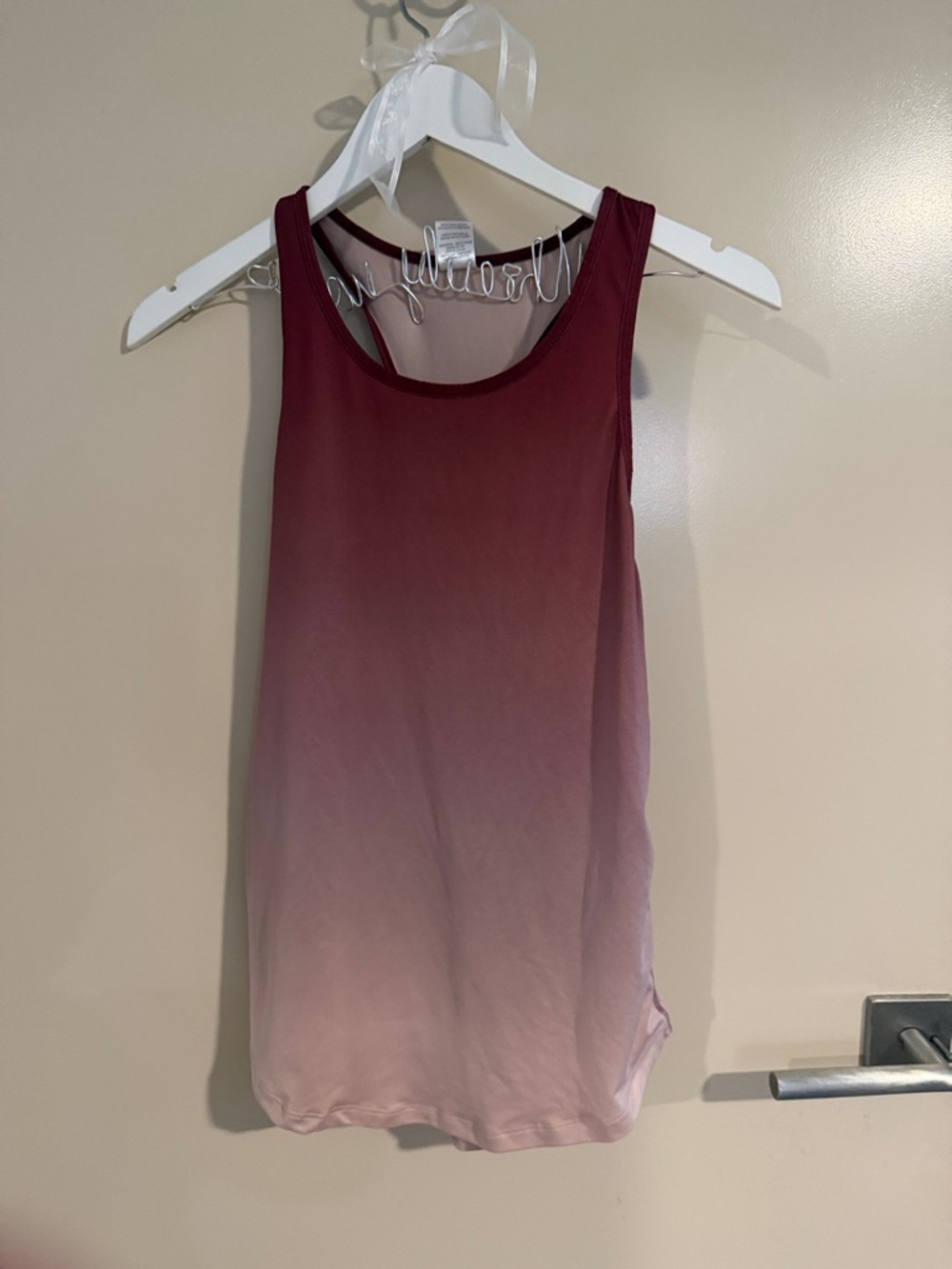 ❣️5 for $100 Senita Athletics Ombre Tank - Wine to Blush